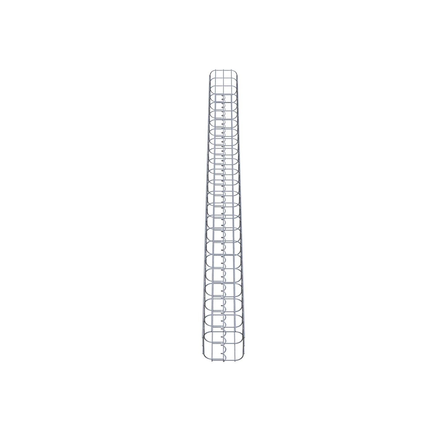 Gabionsøjle firkantet 17 cm x 17 cm, 230 cm høj, MW 5 cm x 10 cm