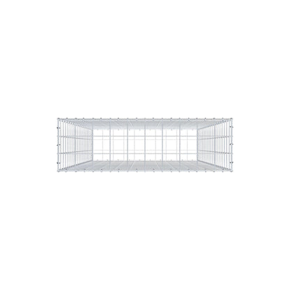 Gabion 200 cm x 100 cm x 30 cm (L x H x D), maskestørrelse 10 cm x 10 cm, C-ring