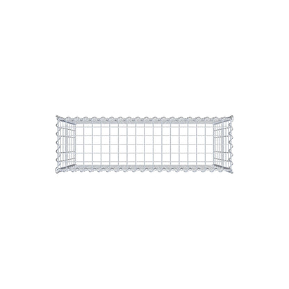 Gabion rapporté type 3 100 cm x 80 cm x 30 cm (L x H x P), mailles 5 cm x 10 cm, spirale