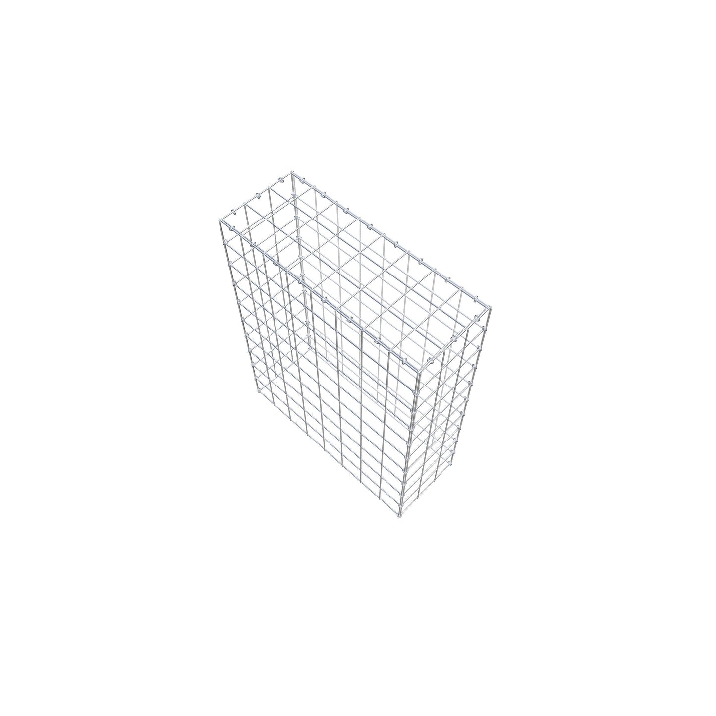 Monteret gabion type 3 100 cm x 80 cm x 30 cm (L x H x D), maskestørrelse 10 cm x 10 cm, C-ring