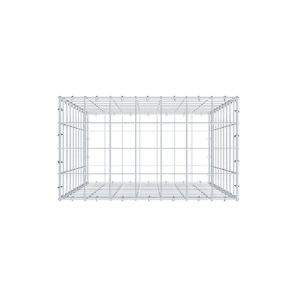 Gabion 100 cm x 70 cm x 40 cm (L x H x D), maskstorlek 10 cm x 10 cm, C-ring