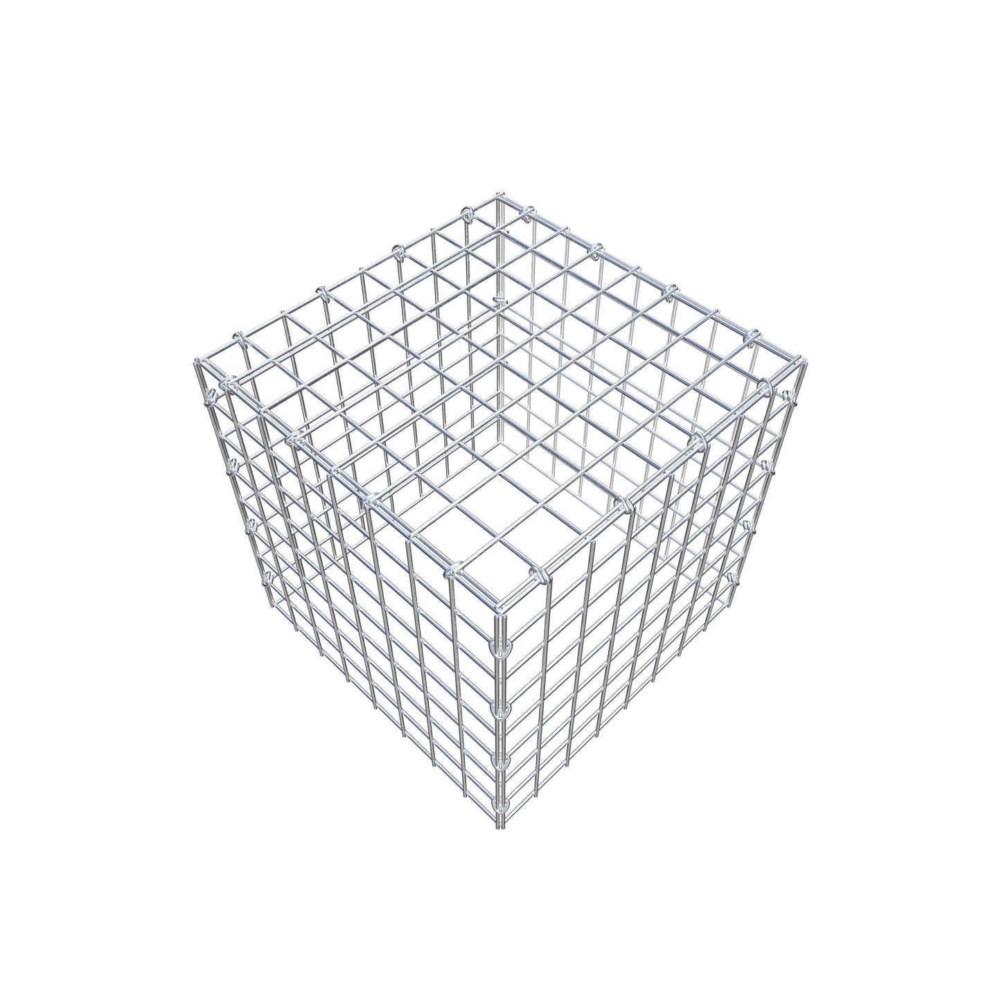 Monteret gabion type 3 40 cm x 40 cm x 40 cm (L x H x D), maskestørrelse 5 cm x 5 cm, C-ring