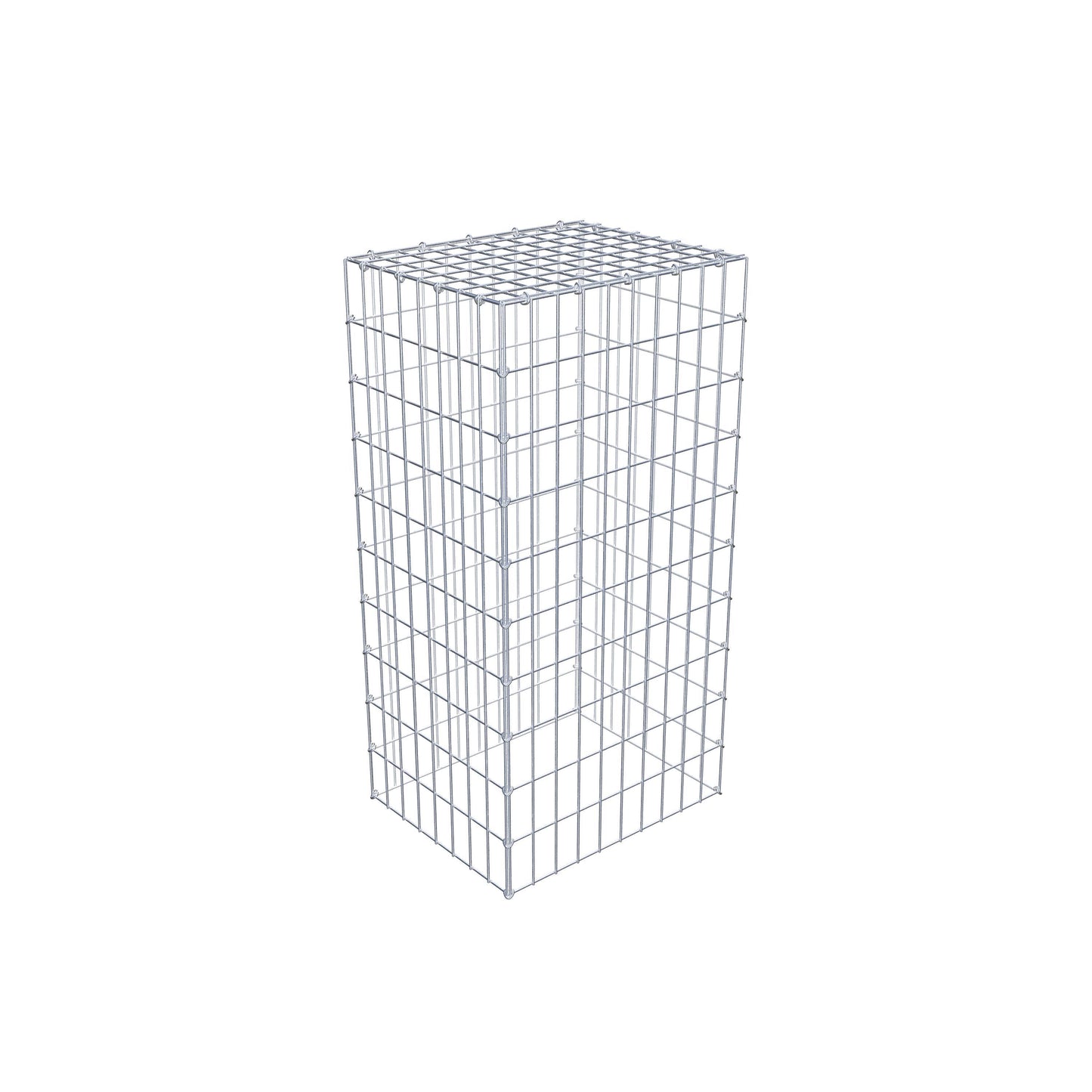 Gavión complementario de tipo 3 100 cm x 40 cm x 50 cm (L x A x P), malla 5 cm x 10 cm, anillo en C