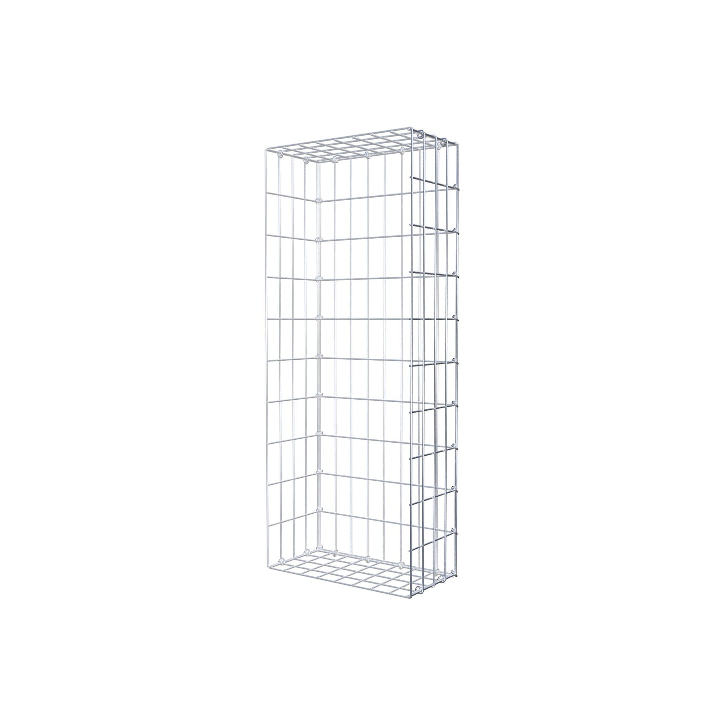 Gabião Tipo 2 100 cm x 20 cm x 40 cm, malhagem 5 cm x 10 cm, anel C