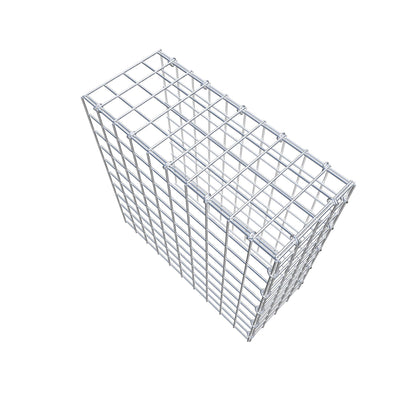 Mounted gabion type 4 50 cm x 50 cm x 20 cm (L x H x D), mesh size 5 cm x 5 cm, C-ring