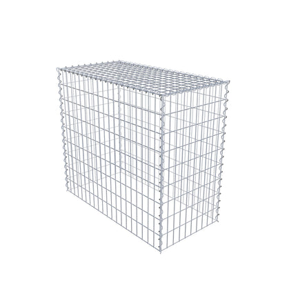 Opbouw schanskorf type 3 100 cm x 90 cm x 50 cm (L x H x D), maaswijdte 5 cm x 10 cm, spiraalvormig