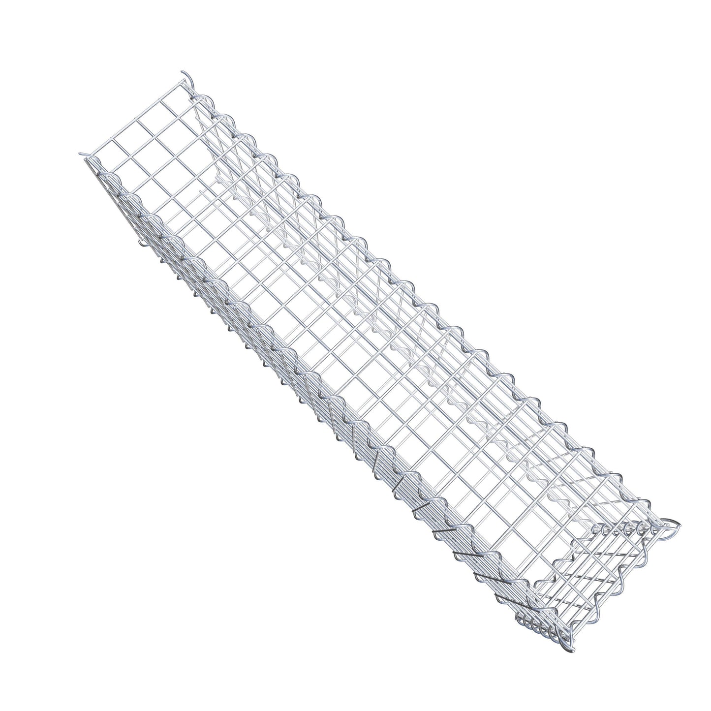 Gabion rapporté type 2 100 cm x 30 cm x 20 cm (L x H x P), mailles 5 cm x 5 cm, spirale