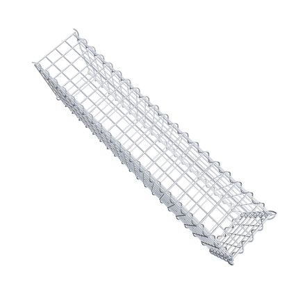 Gabion rapporté type 2 100 cm x 30 cm x 20 cm (L x H x P), mailles 5 cm x 5 cm, spirale
