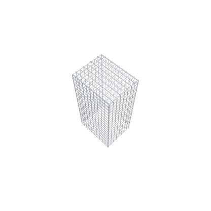 Mounted gabion type 3 100 cm x 50 cm x 40 cm (L x H x D), mesh size 5 cm x 5 cm, C-ring