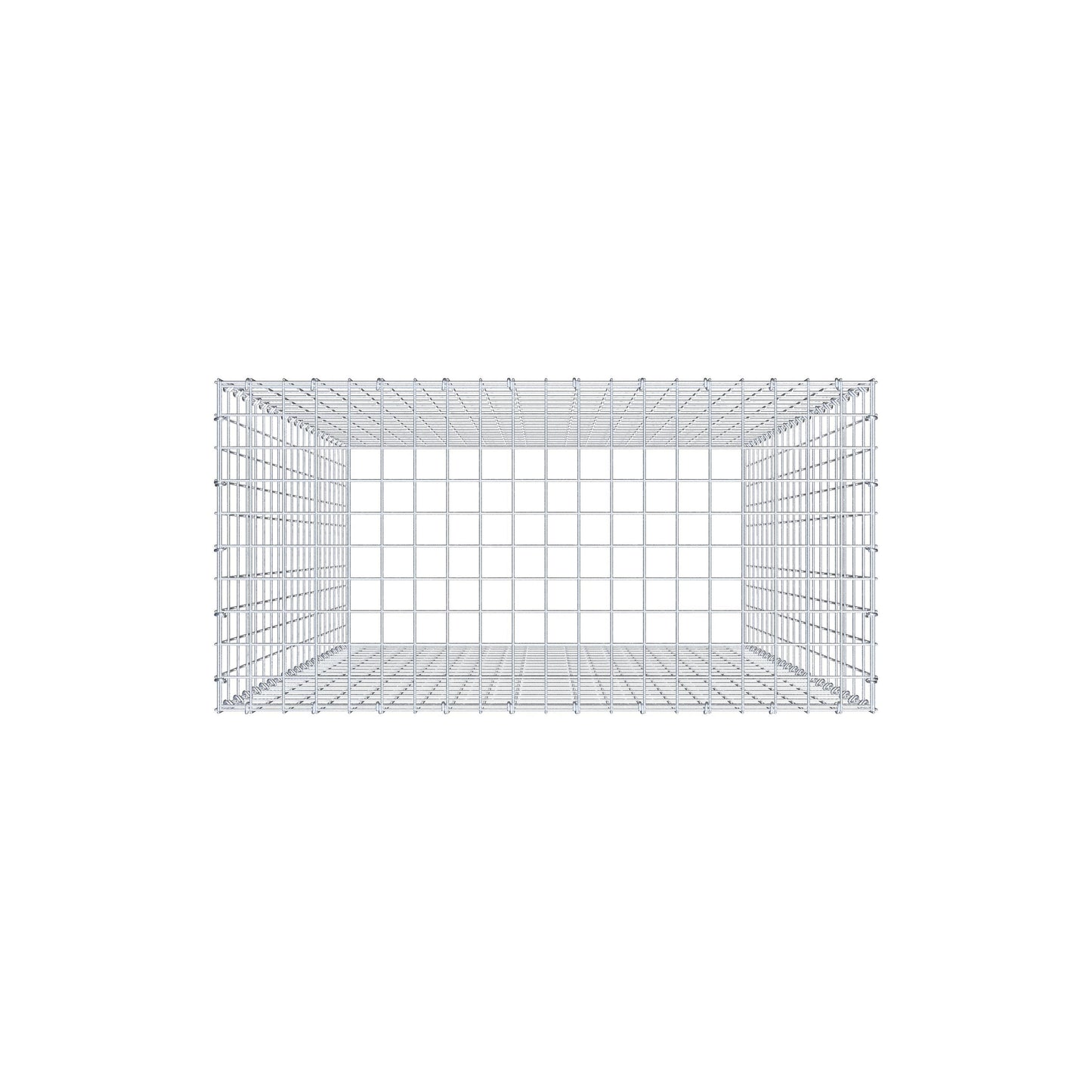 Tilläggspaviljong typ 3 200 cm x 100 cm x 50 cm (L x H x D), maskstorlek 5 cm x 10 cm, C-ring
