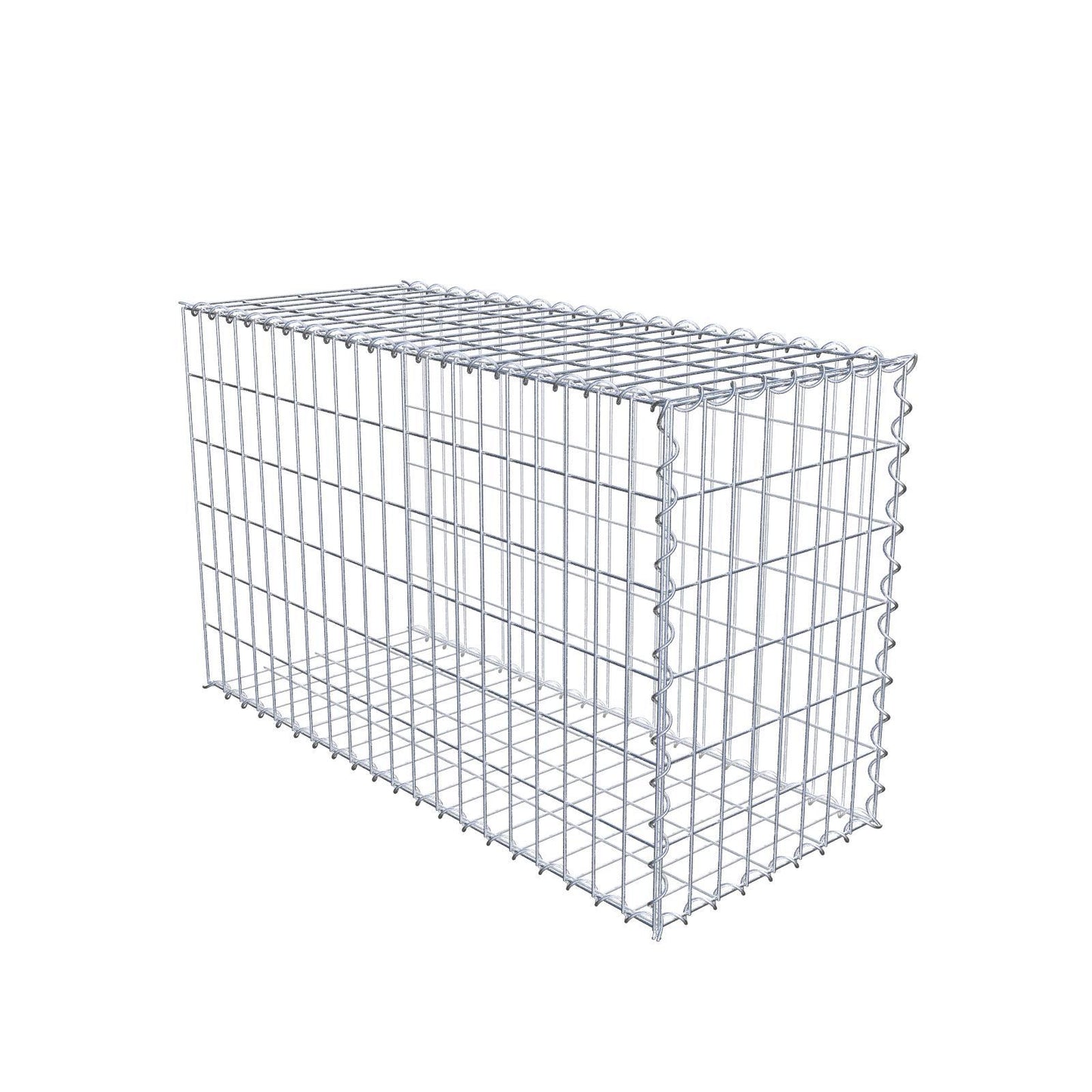 Extra gabion typ 2 100 cm x 60 cm x 40 cm (L x H x D), maskstorlek 5 cm x 10 cm, spiral