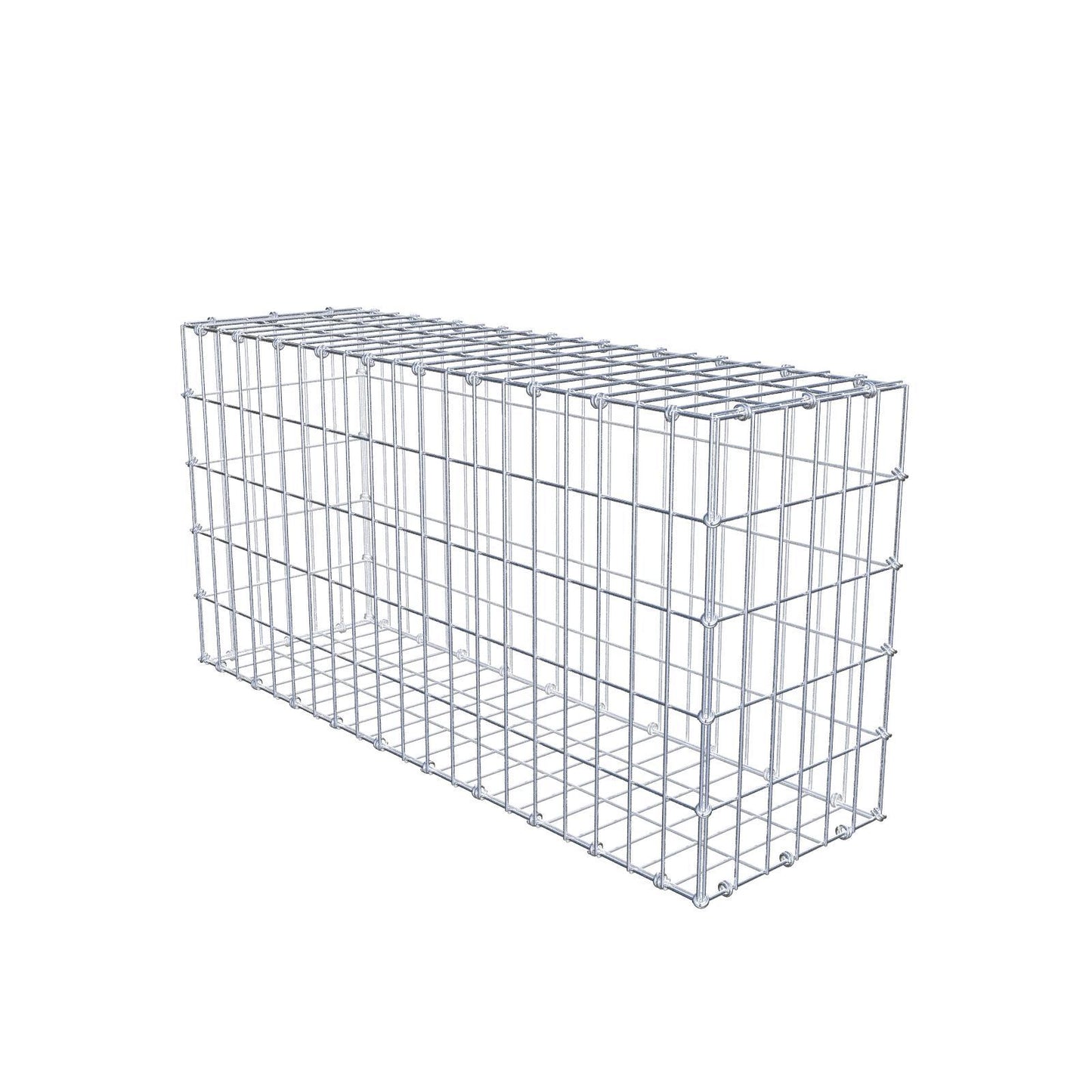 Gabion 100 cm x 50 cm x 30 cm (L x H x D), maskstorlek 5 x 10 cm, spiralring