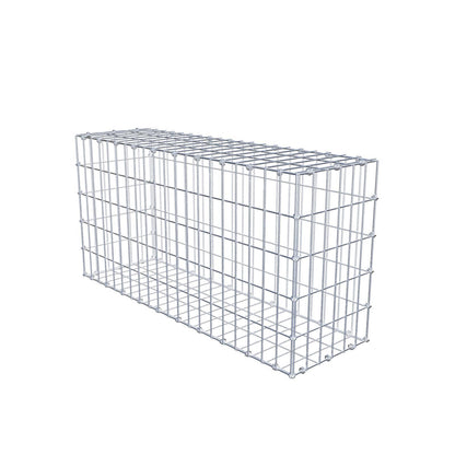Gabion 100 cm x 50 cm x 30 cm (L x H x D), maskstorlek 5 x 10 cm, spiralring