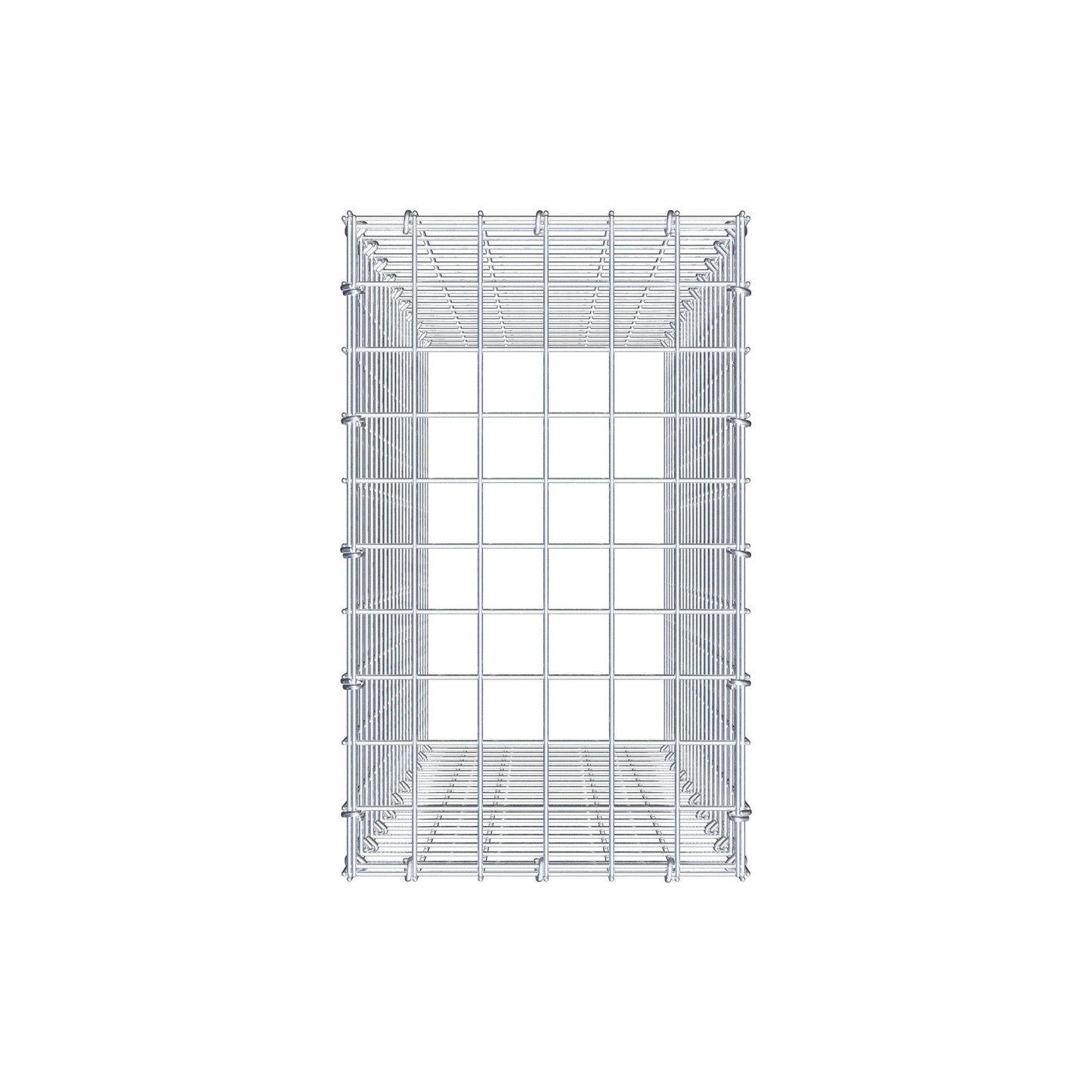 Gavión complementario de tipo 3 100 cm x 30 cm x 50 cm (largo x alto x fondo), malla 5 cm x 5 cm, anillo en C