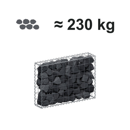 Gabion 100 cm x 70 cm x 20 cm (L x H x D), maskstorlek 10 cm x 10 cm, spiral
