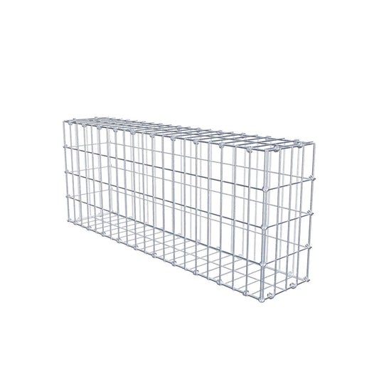 Gabion 100 cm x 40 cm x 20 cm (L x H x D), maskestørrelse 5 x 10 cm, spiralring