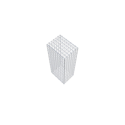 Gabion 100 cm x 40 cm x 30 cm (L x H x D), maskestørrelse 5 cm x 5 cm, C-ring