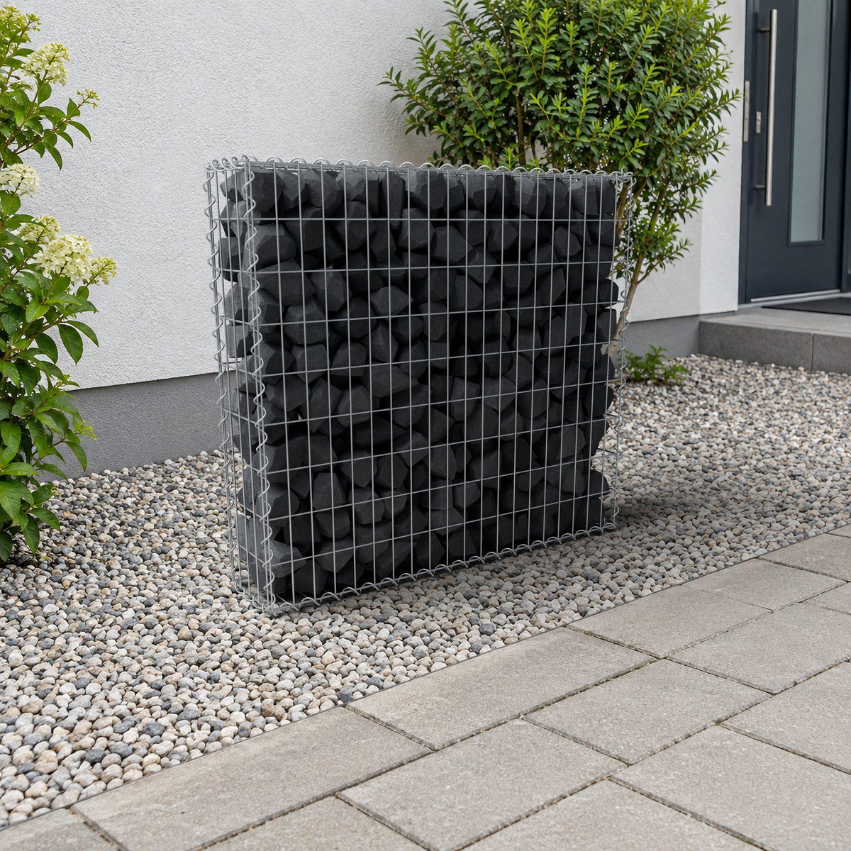 Gabion 100 cm x 90 cm x 20 cm (L x H x D), maskstorlek 5 cm x 10 cm, spiral