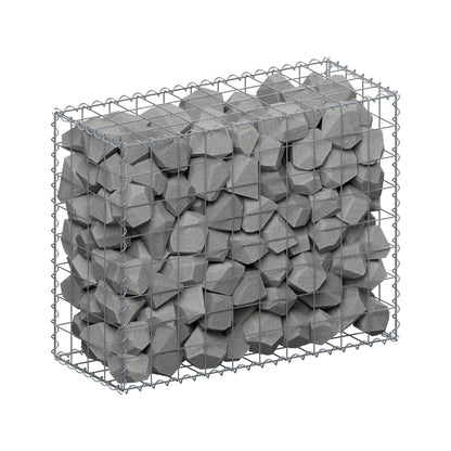 Gabion 100 cm x 80 cm x 40 cm (L x H x D), maskstorlek 10 cm x 10 cm, spiral