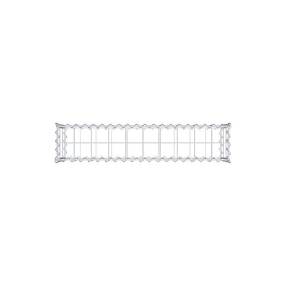 Gabião 100 cm x 30 cm x 20 cm (C x A x P), malhagem 10 cm x 10 cm, espiral