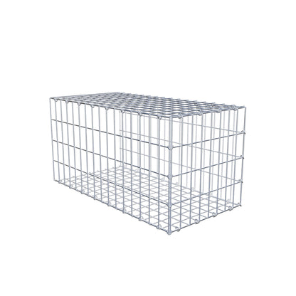 Pila adicional tipo 2 80 cm x 40 cm x 40 cm, malla 5 cm x 10 cm, anillo en C