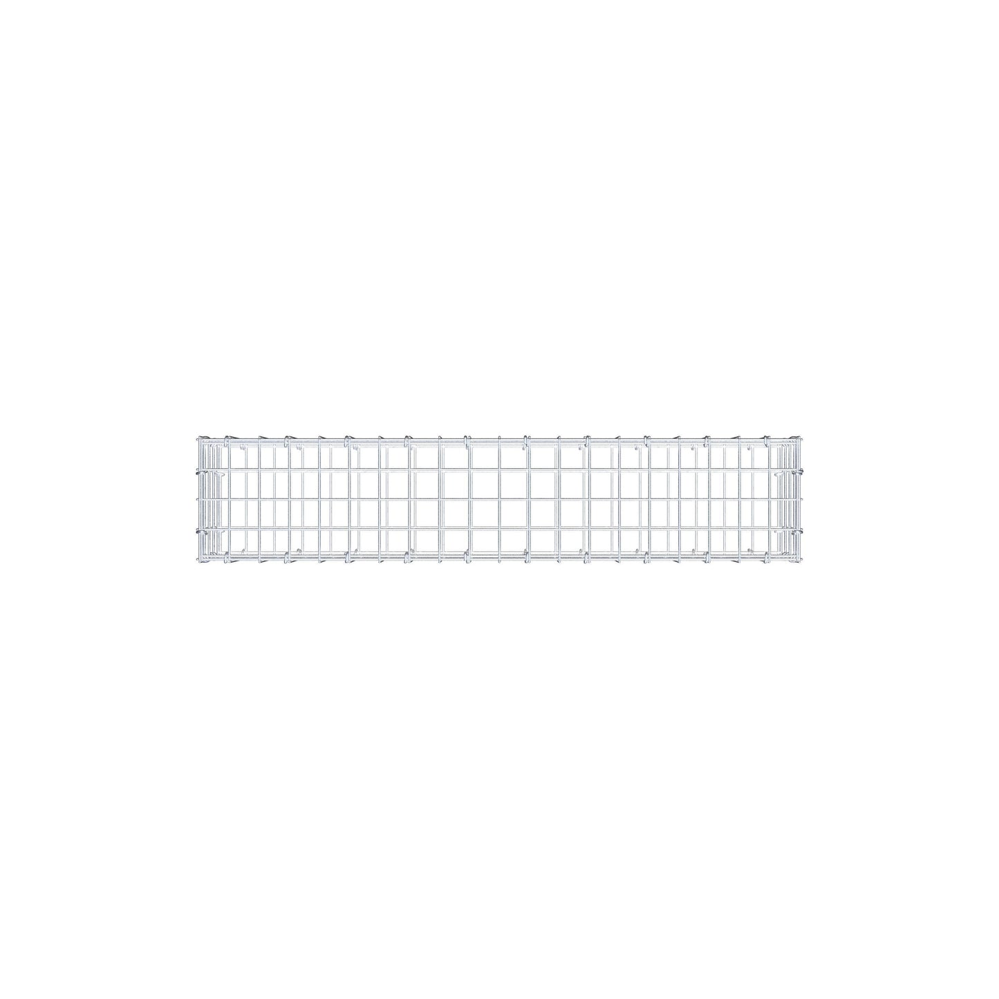 Gabion 100 cm x 20 cm x 20 cm (L x H x D), maskstorlek 5 cm x 5 cm, C-ring
