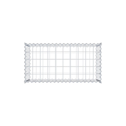 Gabion 100 cm x 40 cm x 50 cm (L x H x D), mesh size 10 cm x 10 cm, spiral