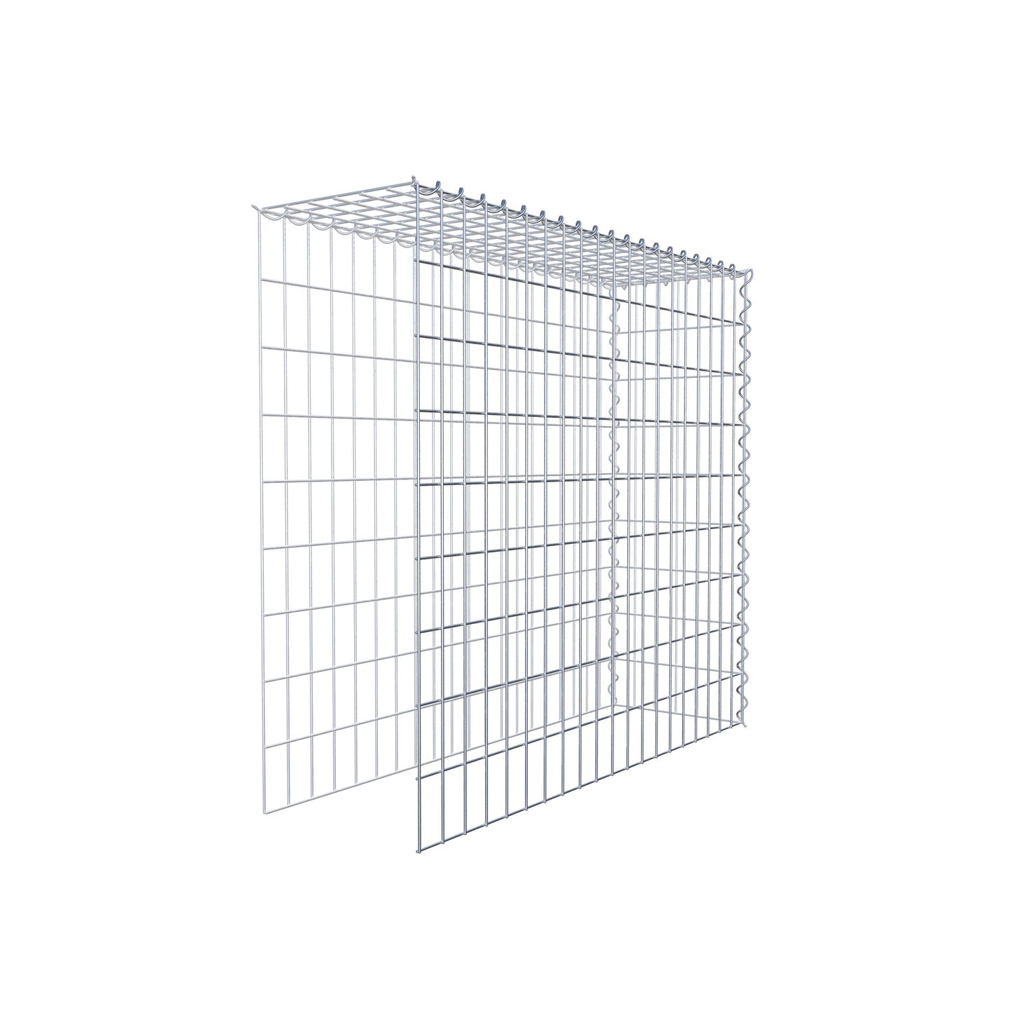 Anbaugabione Typ 4 100 cm x 90 cm x 30 cm (L x H x T), Maschenweite 5 cm x 10 cm, Spirale