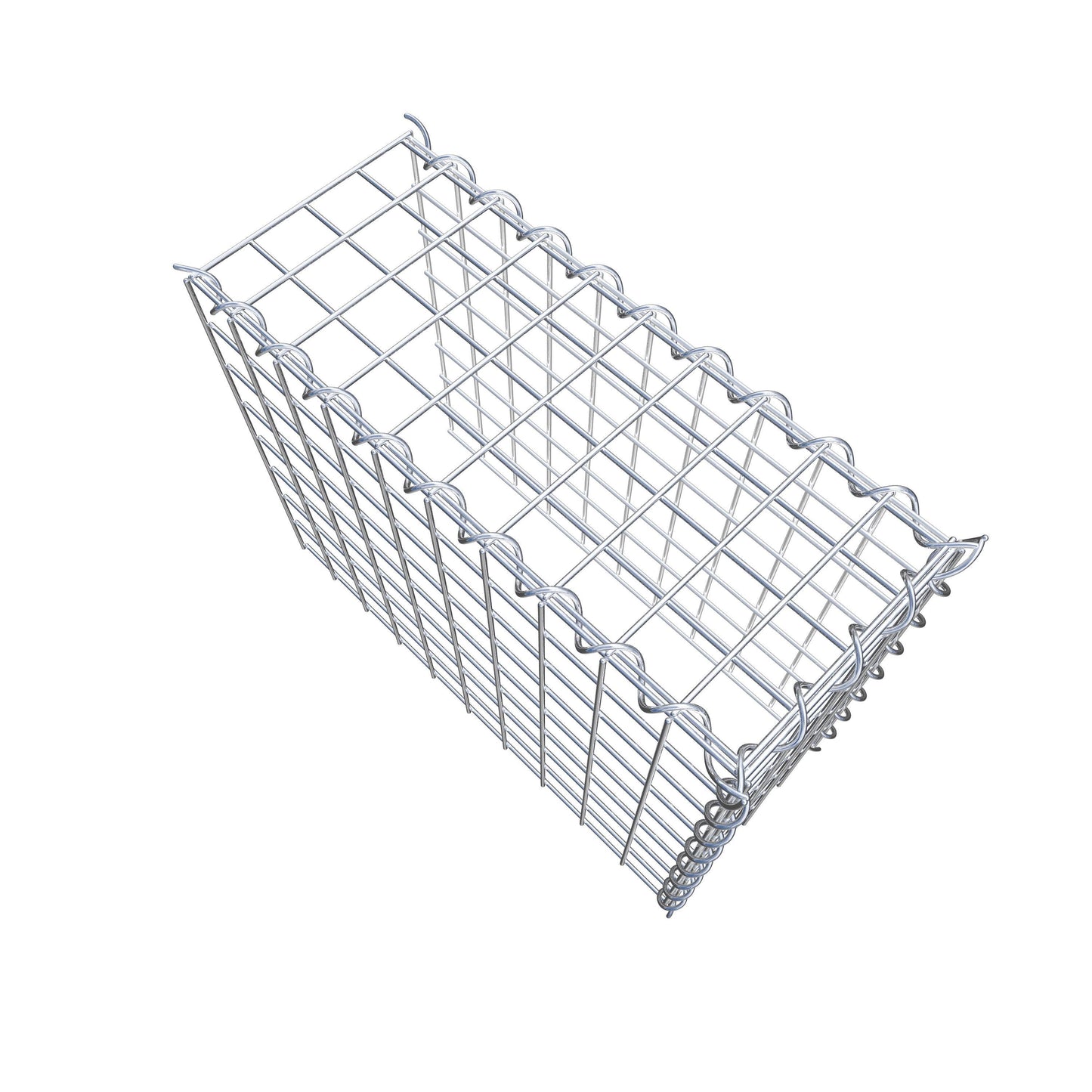 Gavión adicional tipo 4 50 cm x 40 cm x 20 cm (L x A x P), malla 5 cm x 5 cm, en espiral