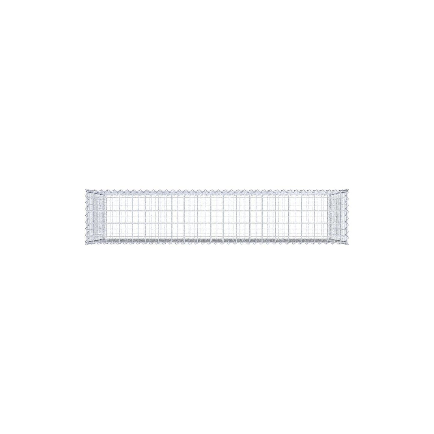 Gabion 200 cm x 100 cm x 40 cm (L x H x D), maskestørrelse 5 cm x 5 cm, spiral