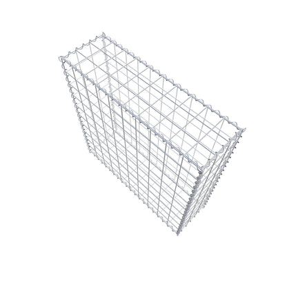Gabião 100 cm x 100 cm x 30 cm (C x A x P), malhagem 10 cm x 10 cm, espiral