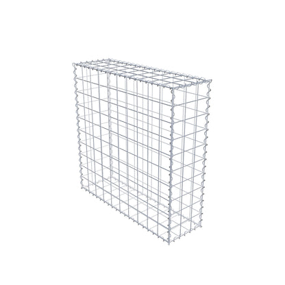 Gabião 100 cm x 100 cm x 30 cm (C x A x P), malhagem 10 cm x 10 cm, espiral
