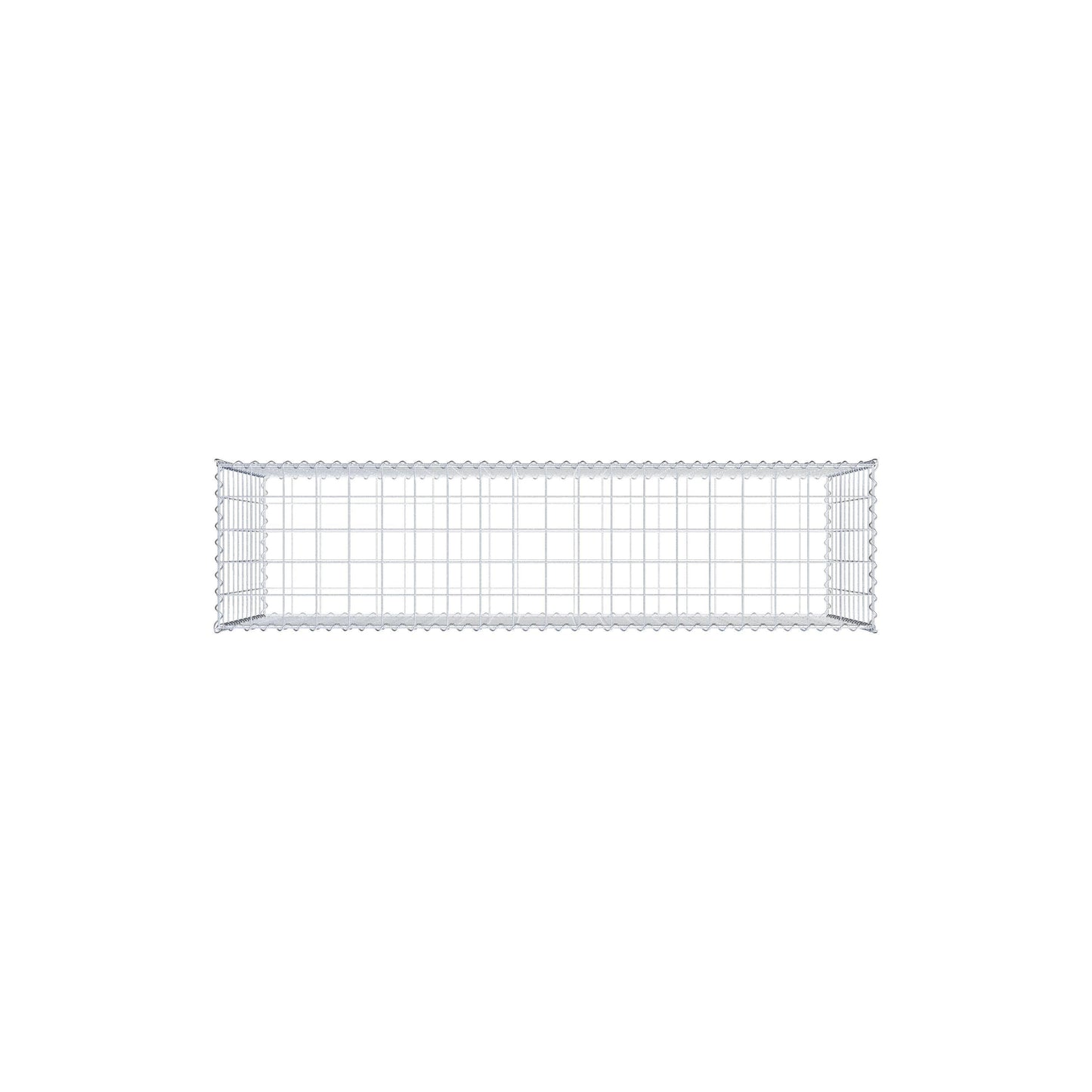 Gabion 200 cm x 100 cm x 50 cm (L x H x D), maskestørrelse 10 cm x 10 cm, spiral