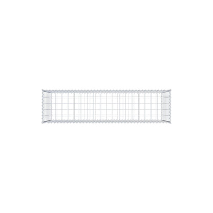 Gabion 200 cm x 100 cm x 50 cm (L x H x D), maskestørrelse 10 cm x 10 cm, spiral