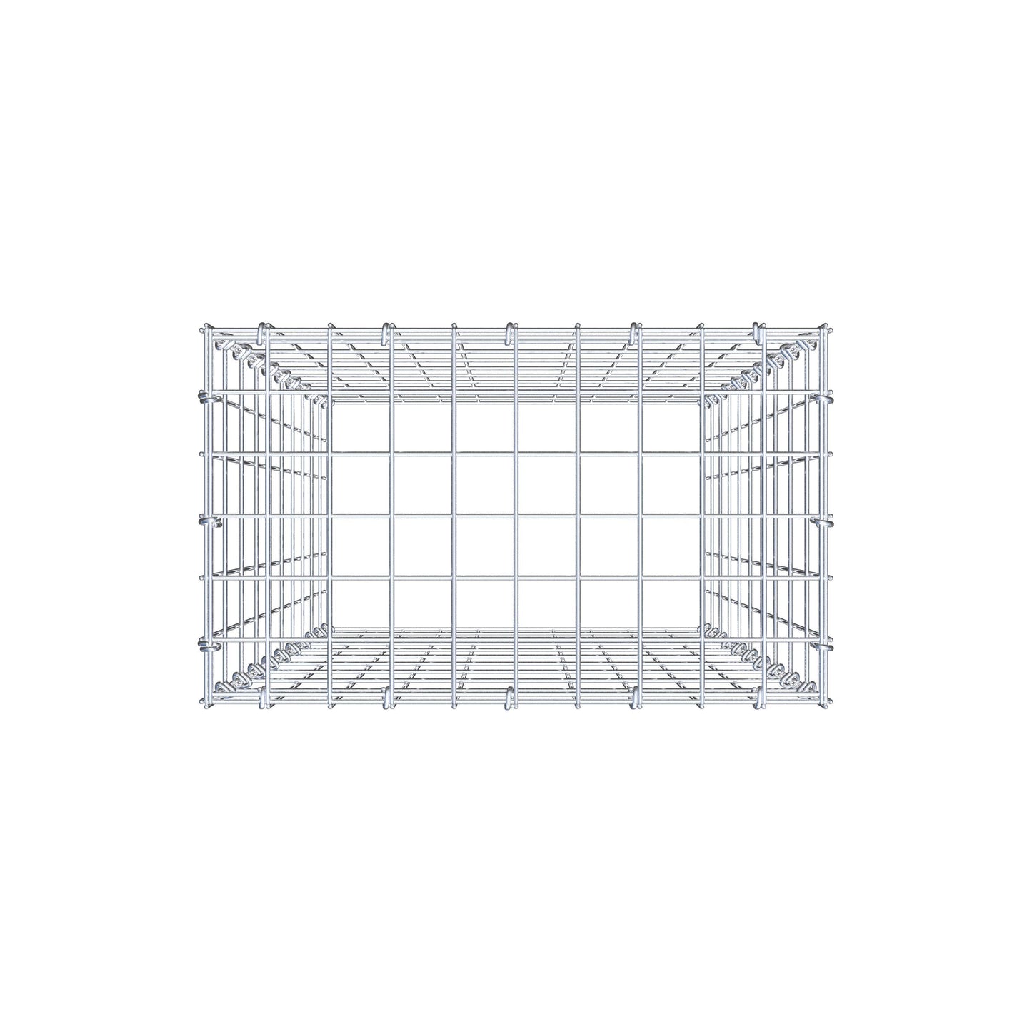 Type 3 oplegkorf 100 cm x 50 cm x 30 cm (L x H x D), maaswijdte 5 cm x 10 cm, C-ring
