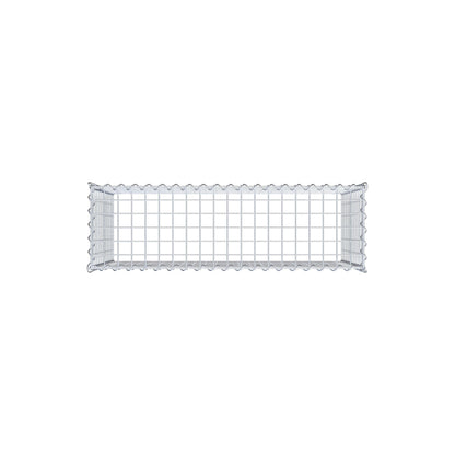 Grown-on gabion type 3 100 cm x 60 cm x 30 cm (L x H x D), mesh size 5 cm x 5 cm, spiral