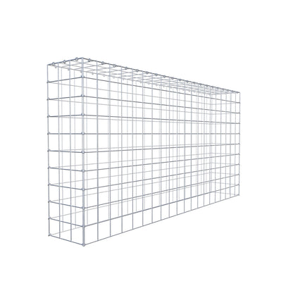 Monteret gabion type 3 200 cm x 100 cm x 30 cm (L x H x D), maskestørrelse 10 cm x 10 cm, C-ring