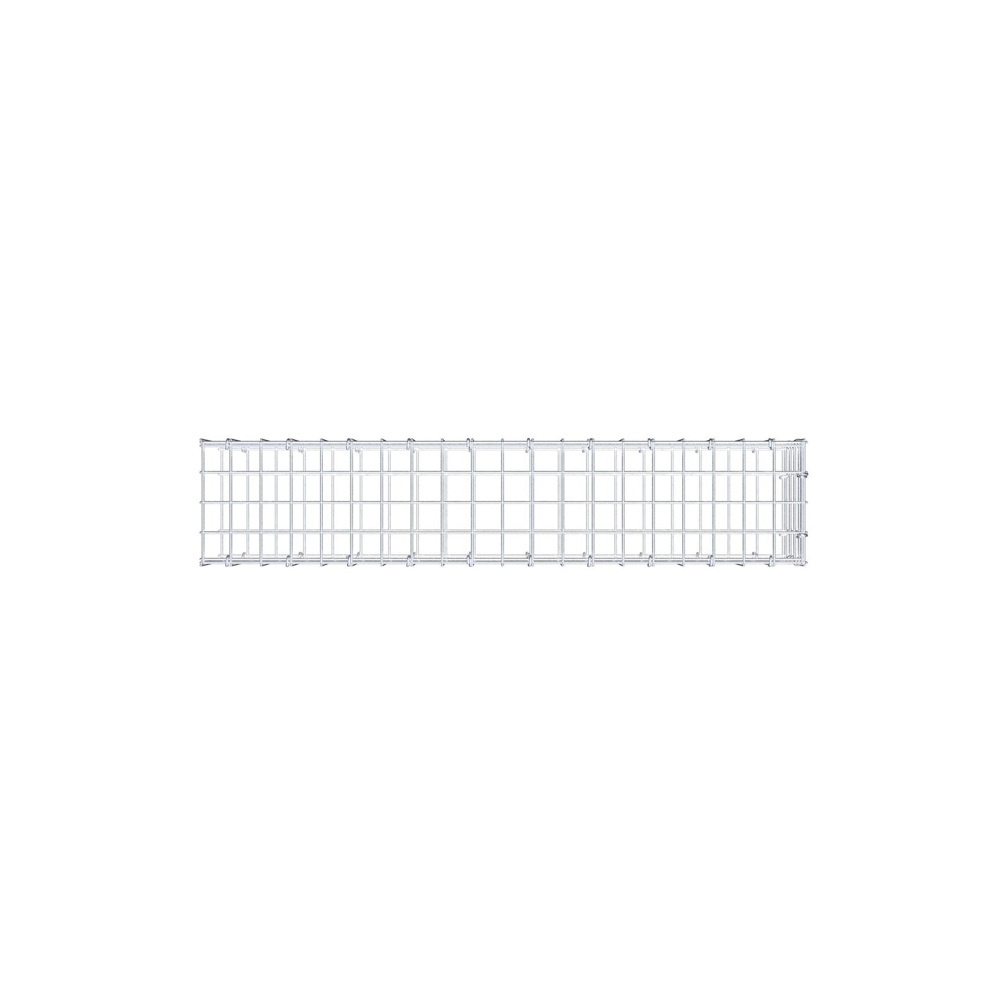 Anbaugabione Typ 2 100 cm x 20 cm x 20 cm (L x H x T), Maschenweite 5 cm x 5 cm, C-Ring