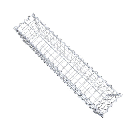 Set van 2 schanskorven 100 cm x 30 cm x 20 cm (L x H x D), maaswijdte 5 x 10 cm, spiraalvormig