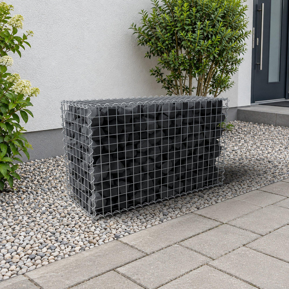 Gabbione 100 cm x 60 cm x 40 cm (L x H x P), maglia 5 cm x 5 cm, spirale