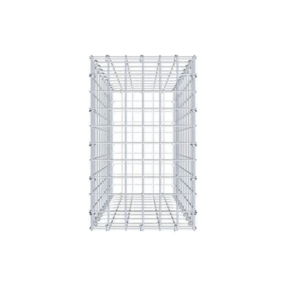Gabião 100 cm x 30 cm x 50 cm (C x A x P), malhagem 5 cm x 10 cm, anel C