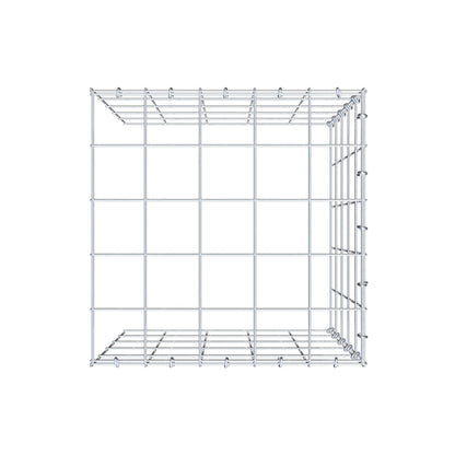 Gabbione aggiuntivo tipo 4 50 cm x 50 cm x 50 cm (L x H x P), maglia 10 cm x 10 cm, anello a C