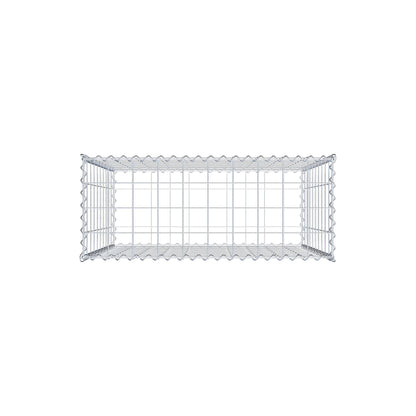 Gabião 100 cm x 100 cm x 40 cm (C x A x P), malhagem 10 cm x 10 cm, espiral