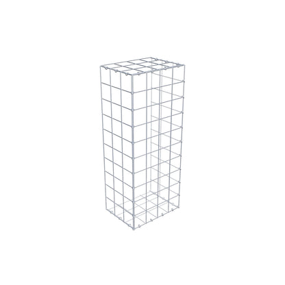 Mounted gabion type 2 100 cm x 30 cm x 40 cm (L x H x D), mesh size 10 cm x 10 cm, C-ring