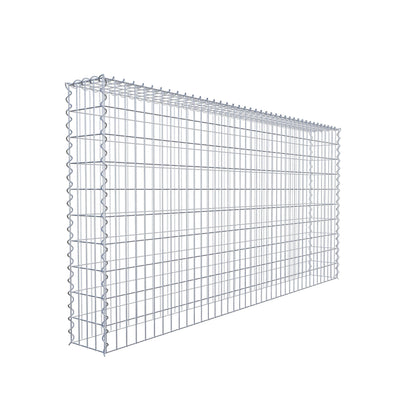 Extra gabion typ 3 200 cm x 100 cm x 20 cm (L x H x D), maskstorlek 5 cm x 10 cm, spiral