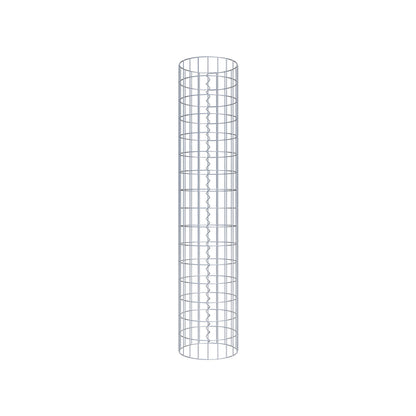 Gabion column around 32 cm diameter, 160 cm height, mesh size 5 cm x 10 cm