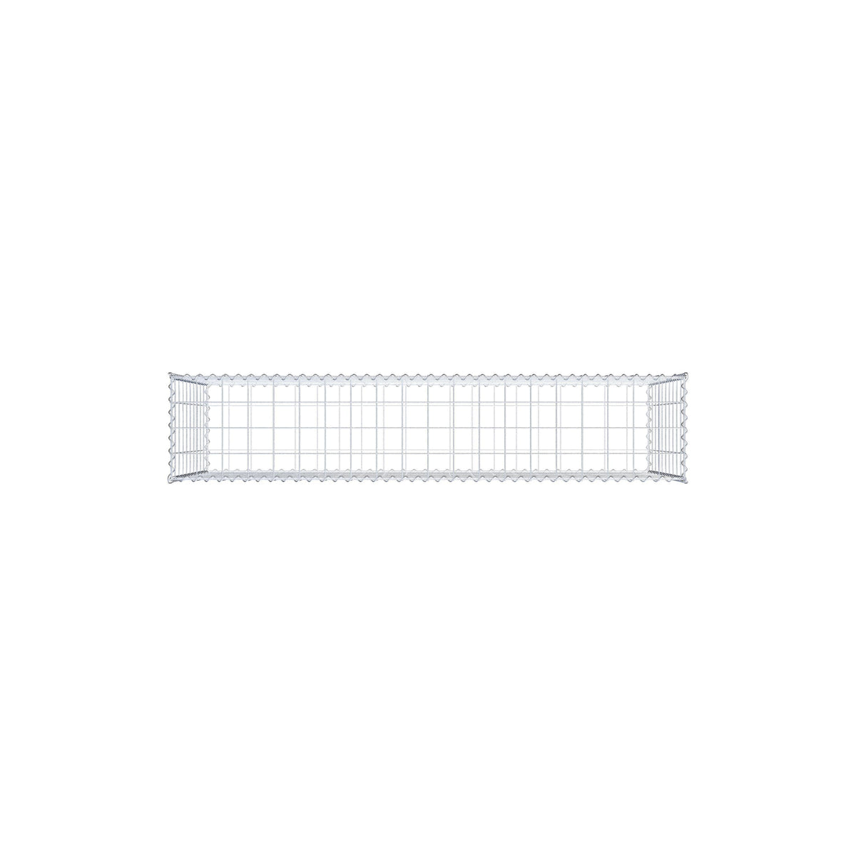 Gabion 200 cm x 100 cm x 40 cm (L x H x D), maskestørrelse 10 cm x 10 cm, spiral