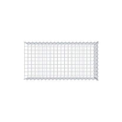 Gavión complementario tipo 2 100 cm x 30 cm x 50 cm (L x A x P), malla 5 cm x 5 cm, espiral
