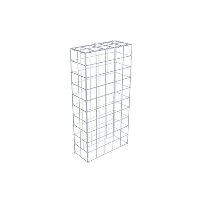 Monteret gabion type 3 100 cm x 20 cm x 50 cm (L x H x D), maskestørrelse 10 cm x 10 cm, C-ring