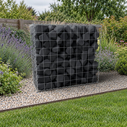 Gabion 100 cm x 90 cm x 40 cm (L x H x D), maskestørrelse 10 cm x 10 cm, spiral